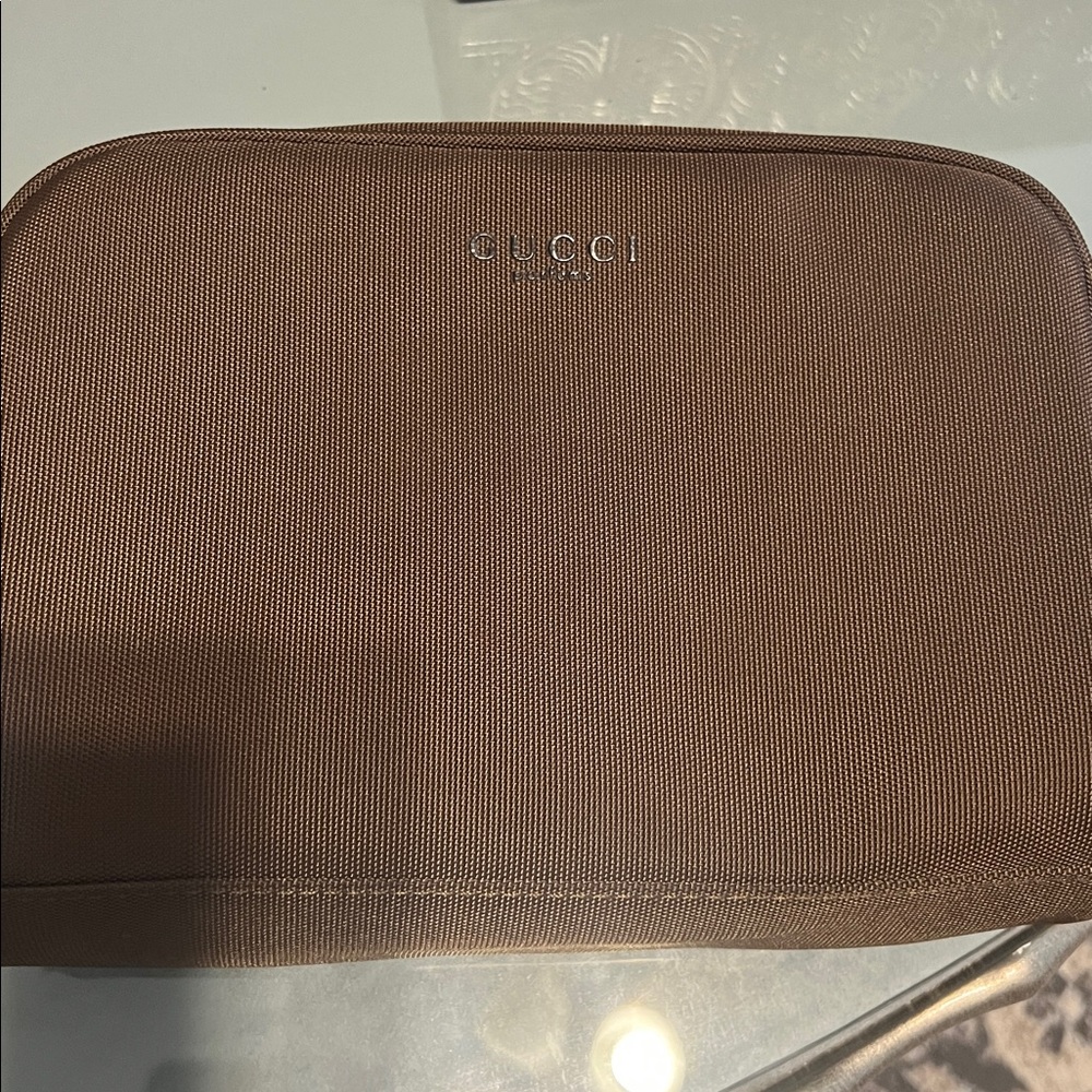 Gucci Dark Brown Toiletry Bag for Men